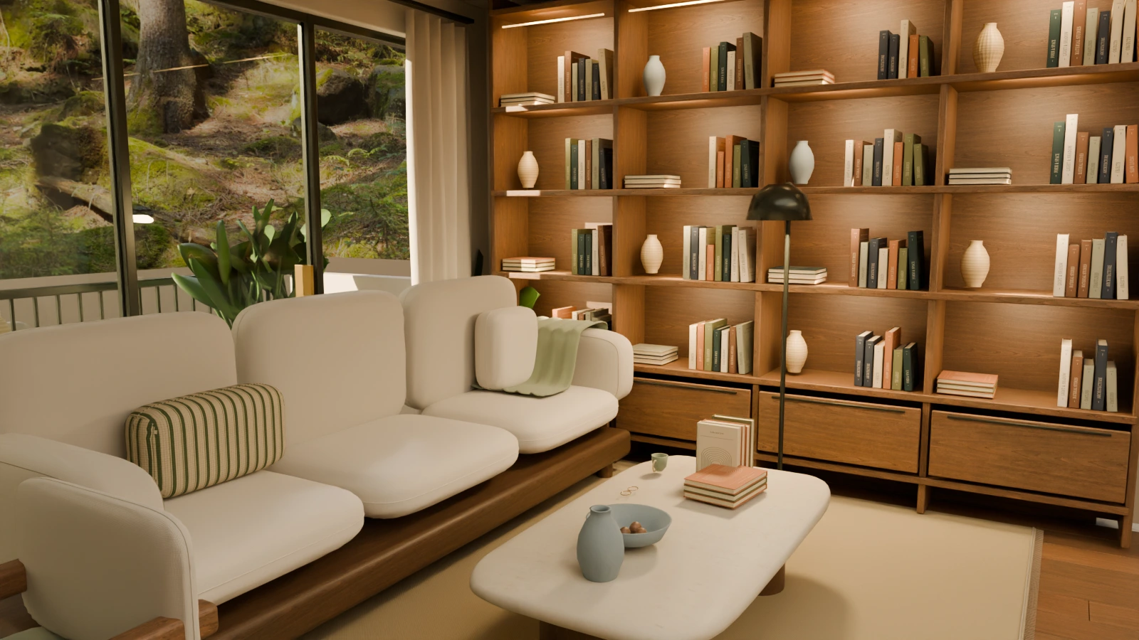 FORMA living space, rendered in Blender