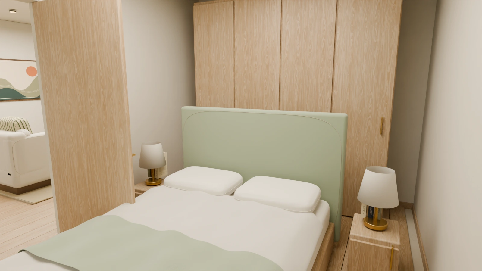 NOOK: the bedroom, Blender Cycles render